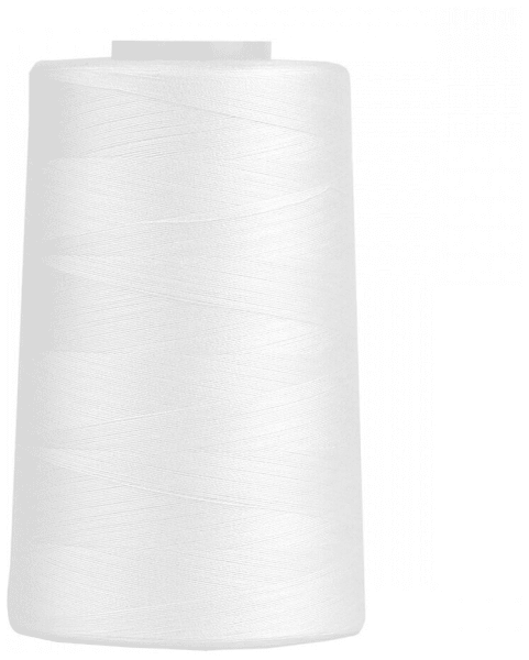 Нитки Sewing Thread 40/2 5000 ярд. цвет - белый 100% п/э в Нижних Сергах